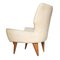 Beige Fabric & Wood Armchairs, 1960s, Set of 2, Image 5