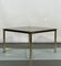 Table Basse Moderniste en Laiton Massif et Verre, Italie, 1970s 15