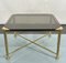 Modernist Solid Brass and Glass Coffee Table, Italy, 1970s 1