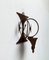Mid-Century Danish Brutalist Metal Wall Sculpture and Candle Holder by Henrik Horst, 1960s, Image 6