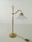 Lámpara de mesa vienesa de latón, años 30, Imagen 3