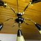 Vintage Brass Chandelier With Glass Shades from W. Germany, Image 3