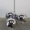 Italian Chromed 3-Spotted Ceiling Lamp 2