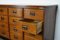 Mid-Century German Industrial Apothecary Cabinet in Oak 18