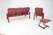 Czechoslovakian Living Room Set in Leather from Ton, 1980, Set of 3 3