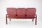 Czechoslovakian Three-Seater Leather Sofa from Ton, 1980, Image 8