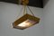 Lampe à Suspension Mid-Century en Bois et Verre par Krasna Jizba, 1950s 4