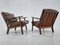 Mid-Century Danish Lounge Chairs in Leather, 1970s, Set of 2 8