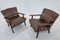 Mid-Century Danish Lounge Chairs in Leather, 1970s, Set of 2 3