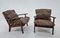 Mid-Century Danish Lounge Chairs in Leather, 1970s, Set of 2 9