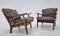 Mid-Century Danish Lounge Chairs in Leather, 1970s, Set of 2, Image 4