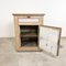 Big Antique Ice Fridge Cabinet in Painted Wood by FR. Eisinger Basel 18