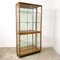 Vintage Display Cabinet in Oak with Foxed Mirror 1