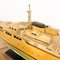 Vintage Model Boat in Painted Wood with Motor, Image 6