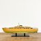 Barca vintage in legno dipinto con motore, Immagine 1