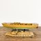 Vintage Modell Boat aus lackiertem Holz mit Motor 14