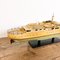 Vintage Modell Boat aus lackiertem Holz mit Motor 11