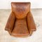 Antique Lounge Chair in Sheep Leather with Deep Seat 8