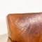 Poltrona antica in pelle di pecora con seduta profonda, Immagine 9