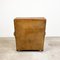 Antique Lounge Chair in Sheep Leather with Deep Seat 4