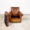 Antique Lounge Chair in Sheep Leather with Deep Seat 12