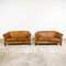 Vintage Dutch Club Sofas in Sheep Leather, Set of 2 2