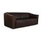 Brown Leather DS 47 Two-Seater Sofa from De Sede, Image 8