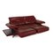 Dark Red Model 2400 Two-Seater Leather With Relax Function from Rolf Benz 3