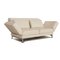 Cream Leather Moule Two-Seater Couch With Relax Function from Brühl 10