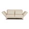 Cream Leather Moule Two-Seater Couch With Relax Function from Brühl 1