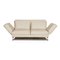 Cream Leather Moule Two-Seater Couch With Relax Function from Brühl, Image 1