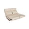 Cream Leather Moule Two-Seater Couch With Relax Function from Brühl 3