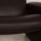 Braune DS 50 Sessel & Hocker aus Leder mit Entspannungsfunktion von De Sede, 4er Set 5