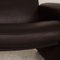 Brown Leather DS 50 Armchairs & Stools With Relaxation Function from De Sede, Set of 4 5