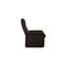 Brown Leather DS 50 Armchair & Stool With Relaxation Function from De Sede, Set of 2 13