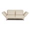 Cream Leather Moule Two-Seater Sofa & Stool With Relax Function from Brühl, Set of 2 11