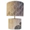 Lampada da tavolo Art Déco in marmo con intarsi in ottone, Immagine 1
