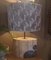 Lampada da tavolo Art Déco in marmo con intarsi in ottone, Immagine 10