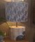 Lámpara de mesa Art Déco de mármol con incrustaciones de latón, Imagen 10