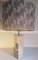 Lampada da tavolo Art Déco in marmo con intarsi in ottone, Immagine 3