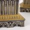 Triptych Neogothic Clock & Candleholders, Set of 3 13