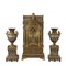 Orologio neogotico trittico con portacandele, set di 3, Immagine 1