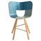Denim Wood Tria 4 Legs Chair by Colé Italia 1