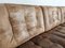 Vintage Brown Patchwork Modular Sofa in Leather, 1970s, Set of 7 2