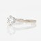 Anello solitario con diamanti in oro bianco 18 carati, Francia, Immagine 6