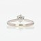 French Diamond Solitaire Ring in 18K White Gold, 1950s 11