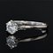 French Diamond Solitaire Ring in 18K White Gold, 1950s, Image 4