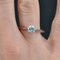 French Diamond Solitaire Ring in 18K White Gold, 1950s 5