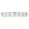 French Modern Wedding Ring in 18K White Gold with Brilliant-Cut Diamonds 1