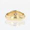 French Platinum Bangle Ring in 18K Yellow Gold with Diamond, 1940s, Image 10